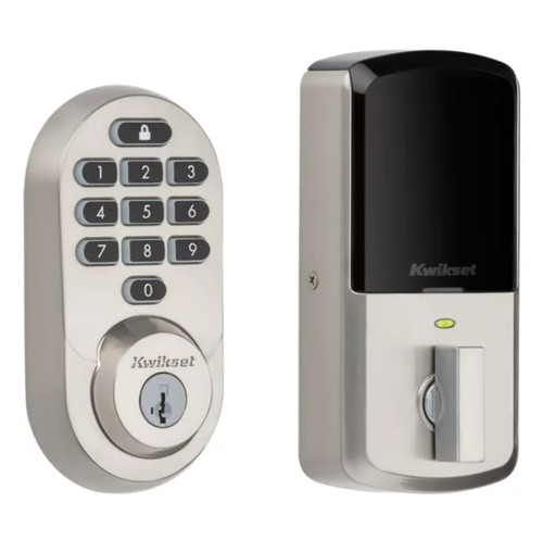 Kwikset 938WIFIKYPD-15S Halo Wi-Fi Enabled Smart Lock Deadbolt with Keypad Satin Nickel Finish