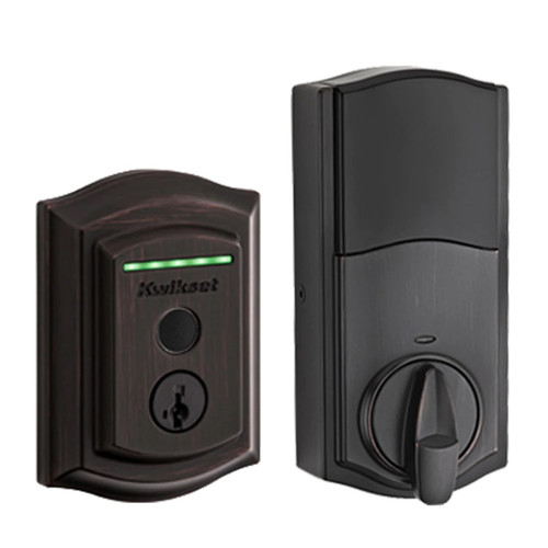 Kwikset 959TRLFPRT-11PS Halo Touch Traditional Fingerprint Deadbolt with Built-in Wifi Venetian Bronze Finish