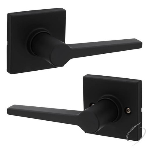 Safelock SL1000DALSQT-514 Daylon Lever with Square Rose Passage Lock Iron Black Finish