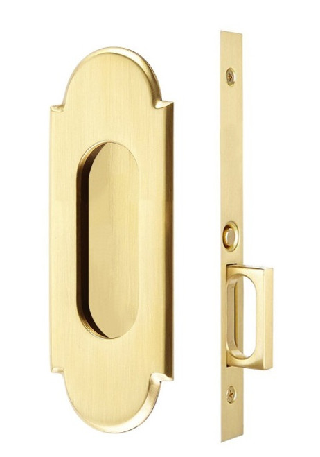 Emtek 2044US7 #8 Passage Pocket Door Mortise Lock French Antique Finish