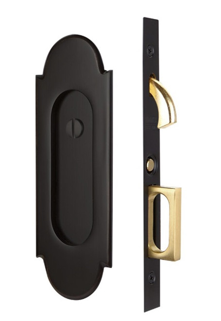 Emtek 2045US10B #8 Privacy Pocket Door Mortise Lock Oil Rubbed Bronze Finish
