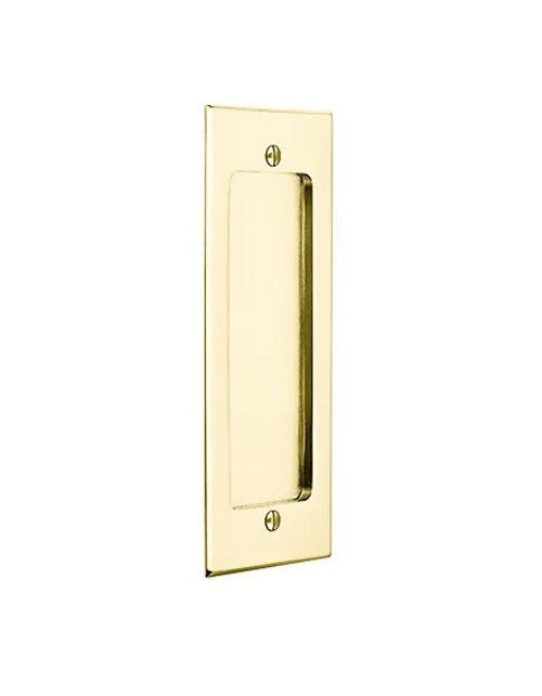 Emtek 2215US3NL Unlacquered Brass Modern Rectangular Flush Pull