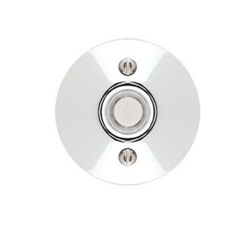 Emtek 2457US14 Polished Nickel Doorbell Button with Modern Rosette