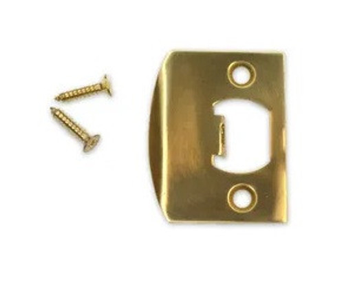 Emtek 86084US3NL Unlacquered Brass Full Lip Strike with Square Corners