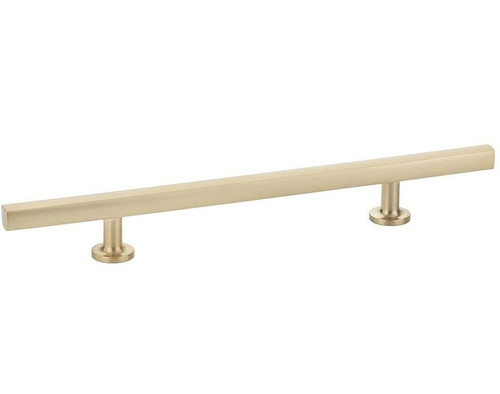 Emtek 86683US4 Freestone Extended 6" Center to Center Cabinet Pull Satin Brass Finish