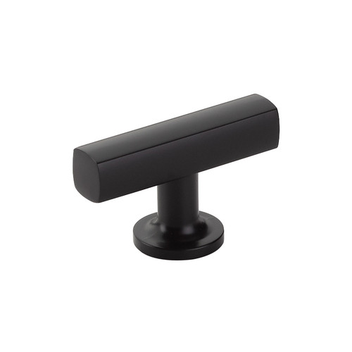 Emtek 86727US19 Freestone T Cabinet Knob Flat Black Finish