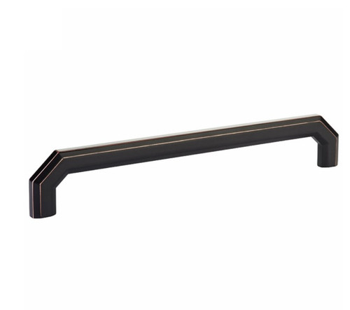 Emtek 86618US10B Oil Rubbed Bronze 8" C-to-C Riviera Pull