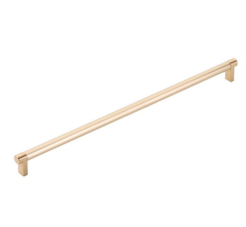 Emtek 84071.RECUS4.SMUS4 Rectangular Stem Smooth Appliance Pull with 18" Center to Center Satin Brass Finish