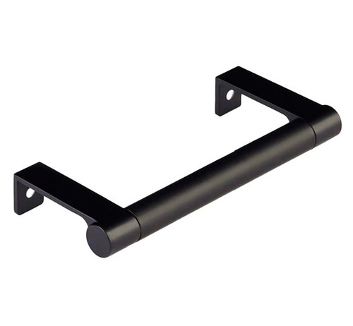 Emtek 84081.EDGRUS19.SMUS19 Select Cabinet Round Smooth Grip Edge Pull with 4-1/4" Center to Center Flat Black Finish