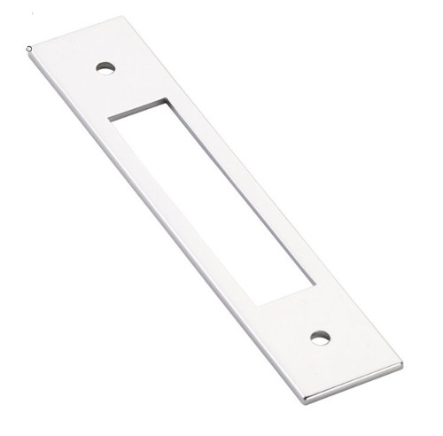 Emtek 86922US26 Modern Backplate for Cabinet Pull with 4" Center to Center Polished Chrome Finish