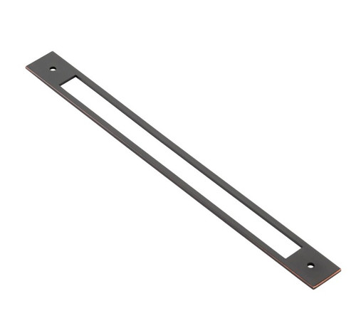 Emtek 86926US10B Modern Backplate for Cabinet Pull with 10" Center to Center Oil Rubbed Bronze Finish