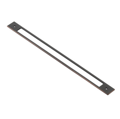 Emtek 86927US10B Modern Backplate for Cabinet Pull with 12" Center to Center Oil Rubbed Bronze Finish