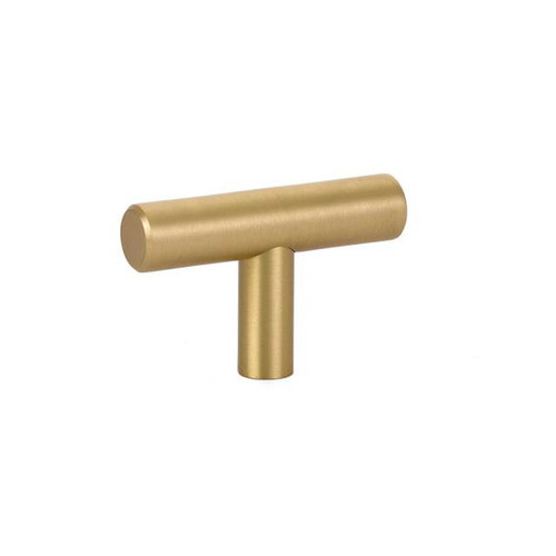 Emtek 86357US3NL Unlacquered Brass 2" Mid Century Modern Bar Knob