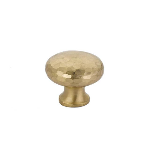 Emtek 86213US3NL Unlacquered Brass 1-3/4" Arts & Crafts Brass Round Dimpled Knob