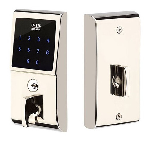 Emtek E3020US14 Polished Nickel EMTouch Brass Keypad Style Deadbolt