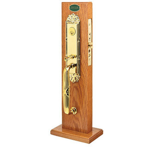 Emtek 3307US3NL Unlacquered Brass Regency Style Single Cylinder Mortise Entryset with your Choice of Handle