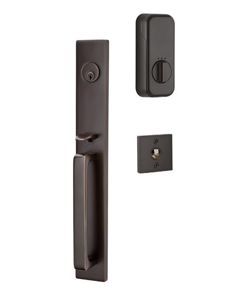 Emtek EMP4819XXXUS10B Lausanne Style EMPowered™ Motorized SMART Lock Oil Rubbed Bronze Finish with Your Choice of Handle