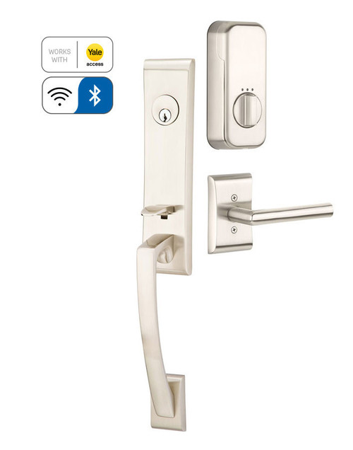 Emtek EMP4815XXXUS26 Apollo Style EMPowered™ Motorized SMART Lock Polished Chrome Finish with Your Choice of Handle