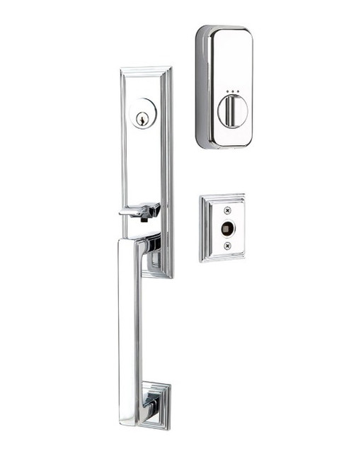 Emtek EMP4211XXXUS26 Wilshire Style EMPowered™ Motorized SMART Lock Polished Chrome Finish with Your Choice of Handle