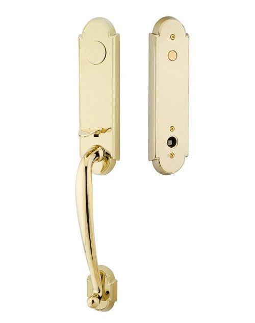 Emtek 4303US3NL Unlacquered Brass Richmond Brass Tubular Style Dummy Entryset with Your Choice of Handle