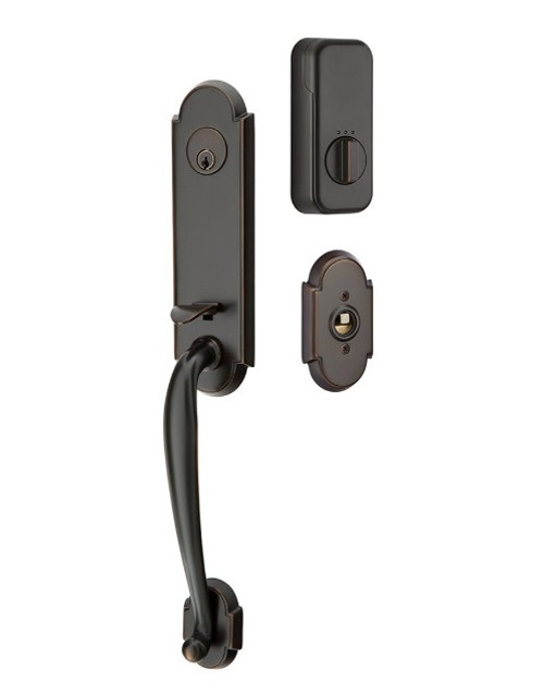 Emtek EMP4313XXXUS10B Richmond Style EMPowered™ Motorized SMART Lock Oil Rubbed Bronze Finish with Your Choice of Handle