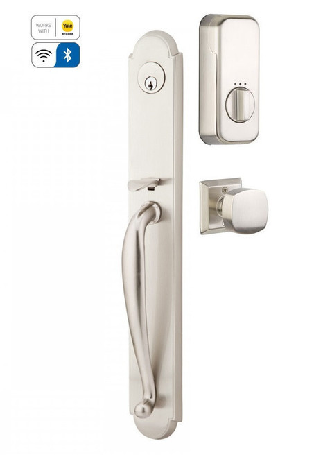 Emtek EMP4314XXXUS26 Wilmington Style EMPowered™ Motorized SMART Lock Polished Chrome Finish with Your Choice of Handle