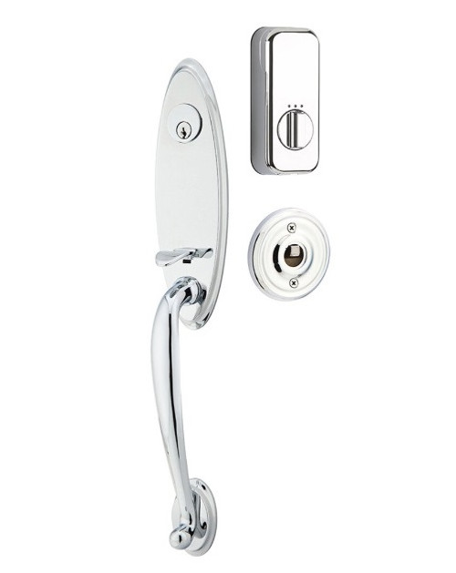 Emtek EMP4411XXXUS26 Marietta Style EMPowered™ Motorized SMART Lock Polished Chrome Finish with Your Choice of Handle