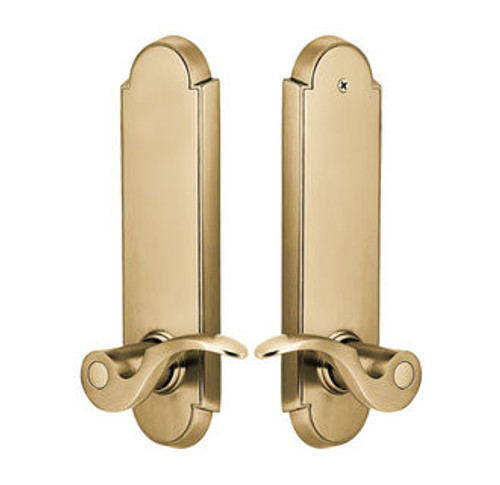 Emtek 5358US4 Satin Brass Annapolis Single Point Dummy Lockset