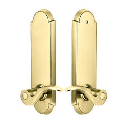 Emtek 5358US3NL Unlacquered Brass Annapolis Single Point Dummy Lockset