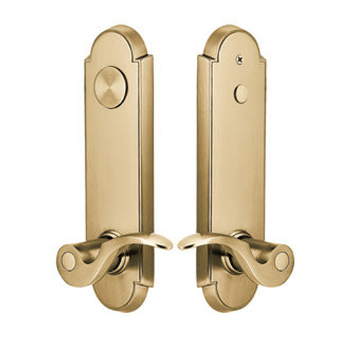 Emtek 5368US4 Satin Brass Annapolis 2-Point Dummy Lockset