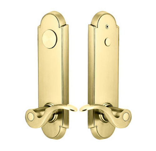 Emtek 5368US3NL Unlacquered Brass Annapolis 2-Point Dummy Lockset