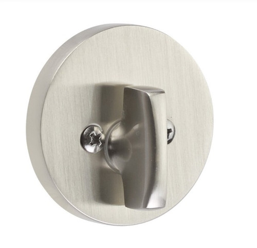 Emtek 8523US15 Satin Nickel Modern Disc Style Single Sided Deadbolt