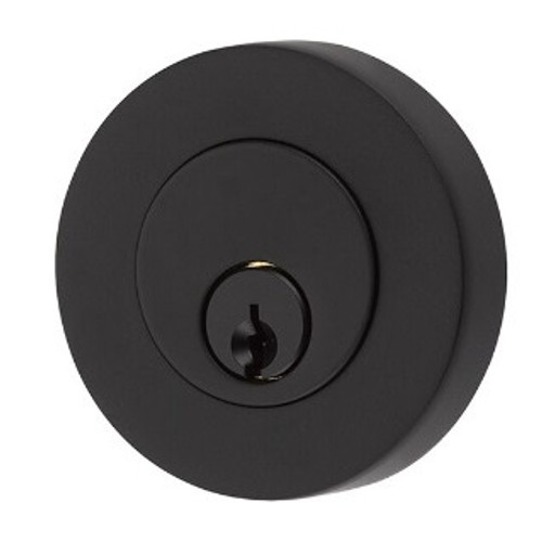 Emtek EMP8423US19 Flat Black Modern Disc Style Empowered Single Cylinder Deadbolt