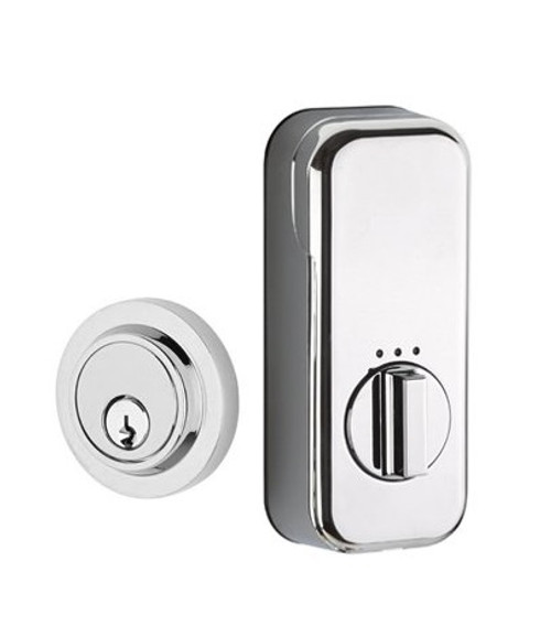 Emtek EMP8467US26 Polished Chrome Modern Style Empowered Single Cylinder Deadbolt