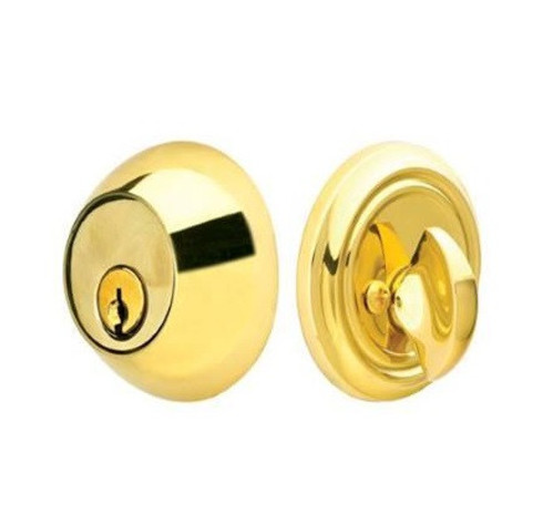 Emtek 8450US4 Satin Brass Regular Style Single Cylinder Deadbolt