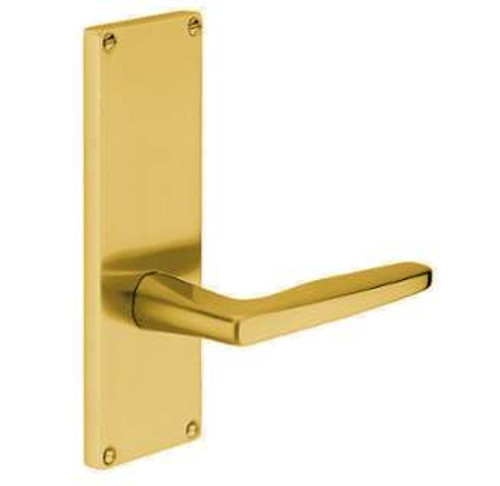 Emtek 8111US3NL Unlacquered Brass Modern Style Non-Keyed Passage Sideplate Lockset