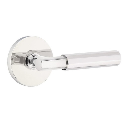 Emtek XXXX-TAFA-US26-PHD Polished Chrome T-Bar Faceted Pair Half Dummy Lever with Your Choice of Rosette