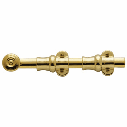 Baldwin 0380.003 Lifetime Polished Brass 8” Surface Bolt