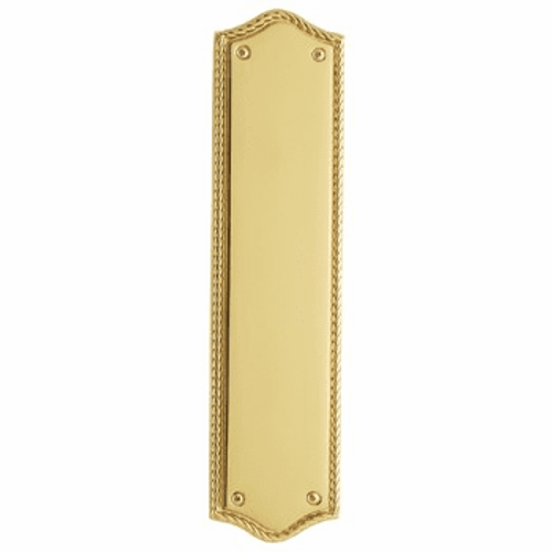 Baldwin 2285.003 Lifetime Polished Brass 2.75” x 10.875” Bristol Push Plate