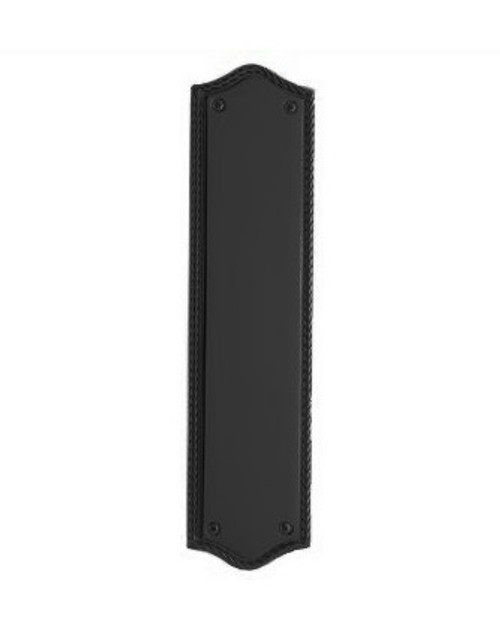 Baldwin 2285.190 Satin Black 2.75” x 10.875” Bristol Push Plate