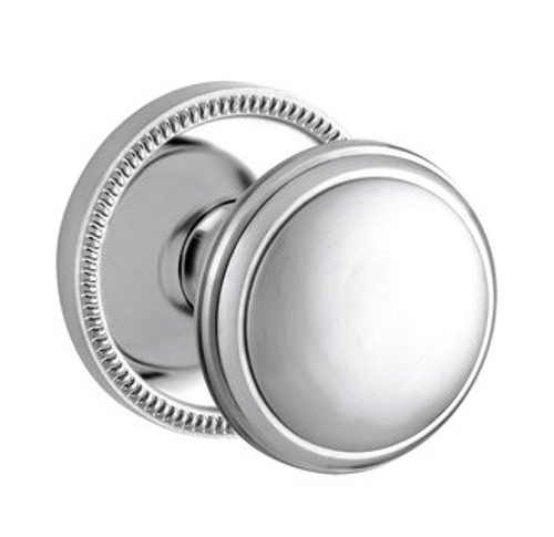 Baldwin 5069.260.pass Polished Chrome Passage 5069 Solid Brass Knob with Your Choice of Rosette