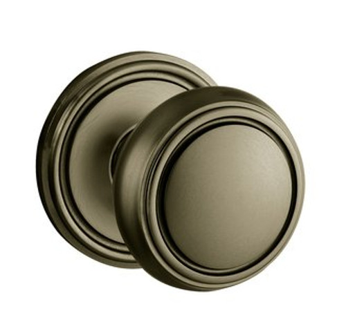 Baldwin 5068.050.pass Satin Brass & Black Passage 5068 Solid Brass Knob with Your Choice of Rosette
