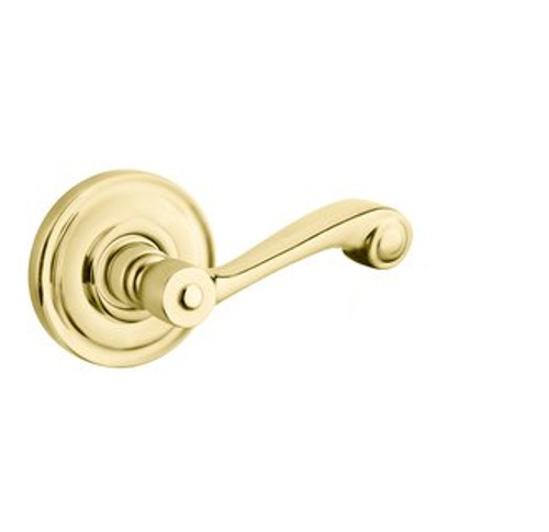 Baldwin 5103.003.priv Lifetime Polished Brass Privacy 5103 Solid Brass Lever with Your Choice of Rosette