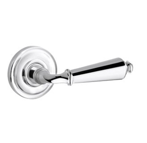 Baldwin 5125.260.pass Polished Chrome Passage 5125 Solid Brass Lever with Your Choice of Rosette