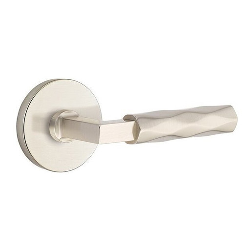 Emtek XXXX-LSTR-US15-PHD Satin Nickel L-Square Tribeca Pair Half Dummy Lever with Your Choice of Rosette