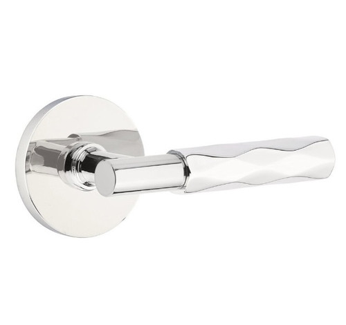 Emtek XXXX-TATR-US26-PASS Polished Chrome T-Bar Tribeca Passage Lever with Your Choice of Rosette