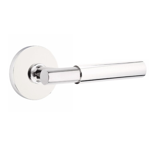 Emtek XXXX-TASM-US26-PASS Polished Chrome T-Bar Smooth Passage Lever with Your Choice of Rosette