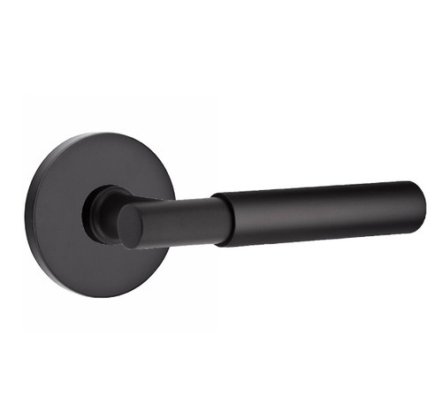 Emtek XXXX-TASM-US19-PRIV Flat Black T-Bar Smooth Privacy Lever with Your Choice of Rosette