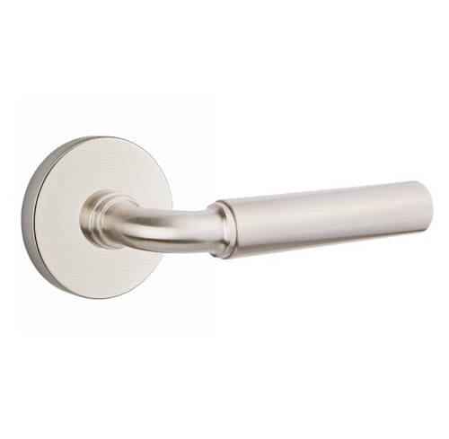 Emtek XXXX-RASM-US15-PRIV Satin Nickel R-Bar Smooth Privacy Lever with Your Choice of Rosette