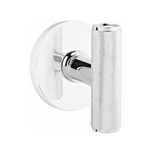 Emtek XXXX-ACEKN-US26-PASS Polished Chrome Ace Knurled Passage Knob with Your Choice of Rosette